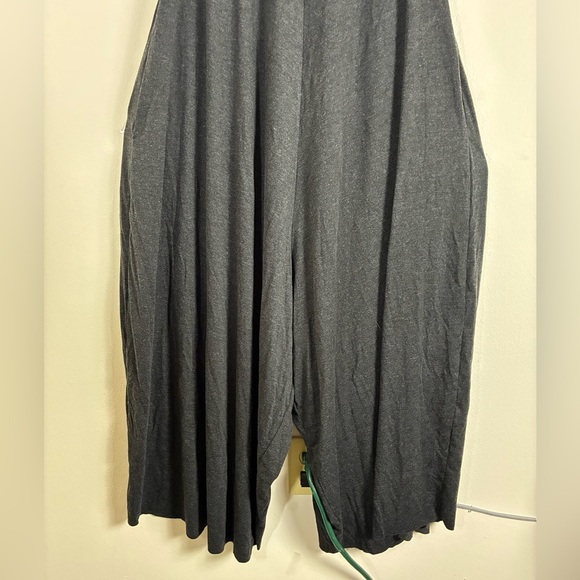 Natural Life Willow Jumpsuit Wide Leg Charcoal Cropped Small Crotchet Trim - Picture 7 of 14